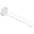 National Hardware Plant Hanger Wall Base, 7 in L, 12532 in H, Steel, White, Screw, Wall Mounting N275-522